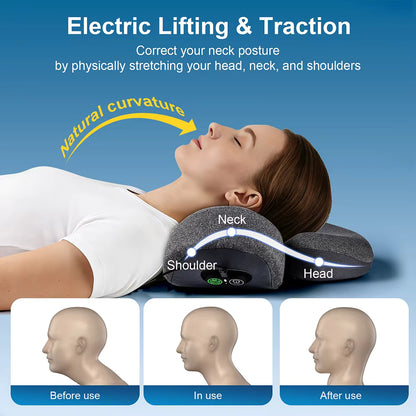 Upgraded 3-in-1 Smart Neck & Cervical Massage Pillow
