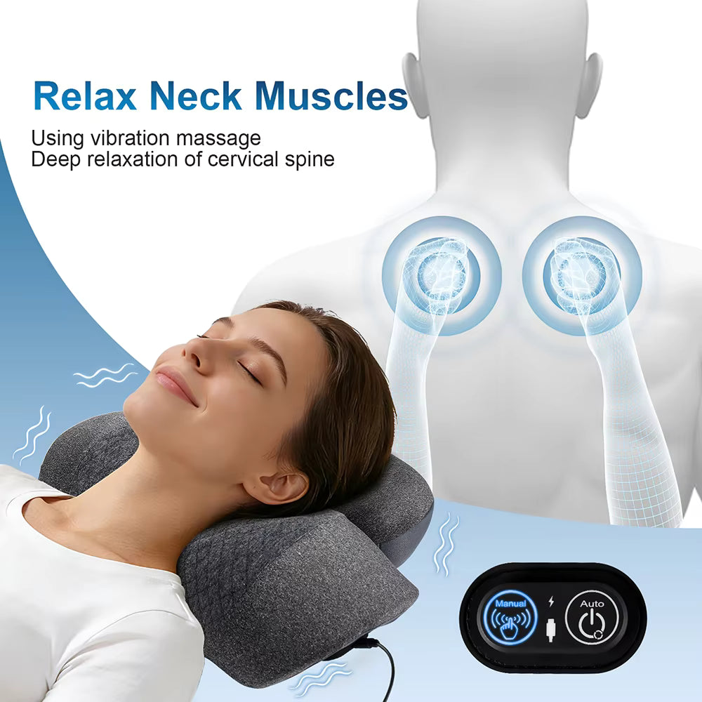 Upgraded 3-in-1 Smart Neck & Cervical Massage Pillow